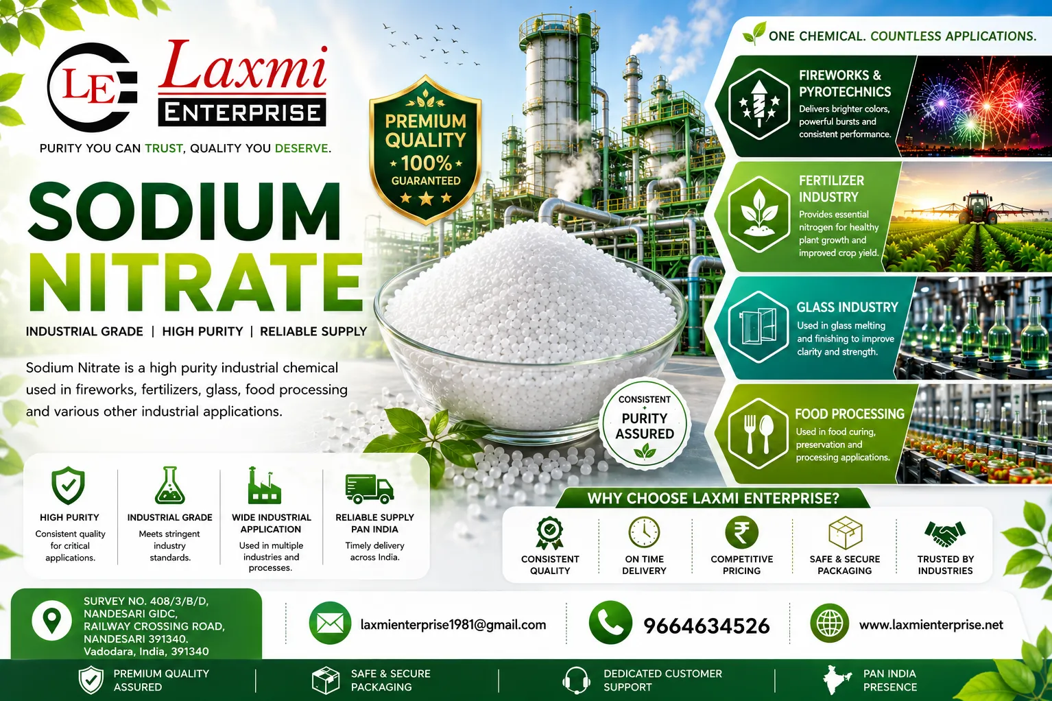 Safe Handling of Sodium Nitrate in Industrial Facilities: Material Handling, Occupational Safety,