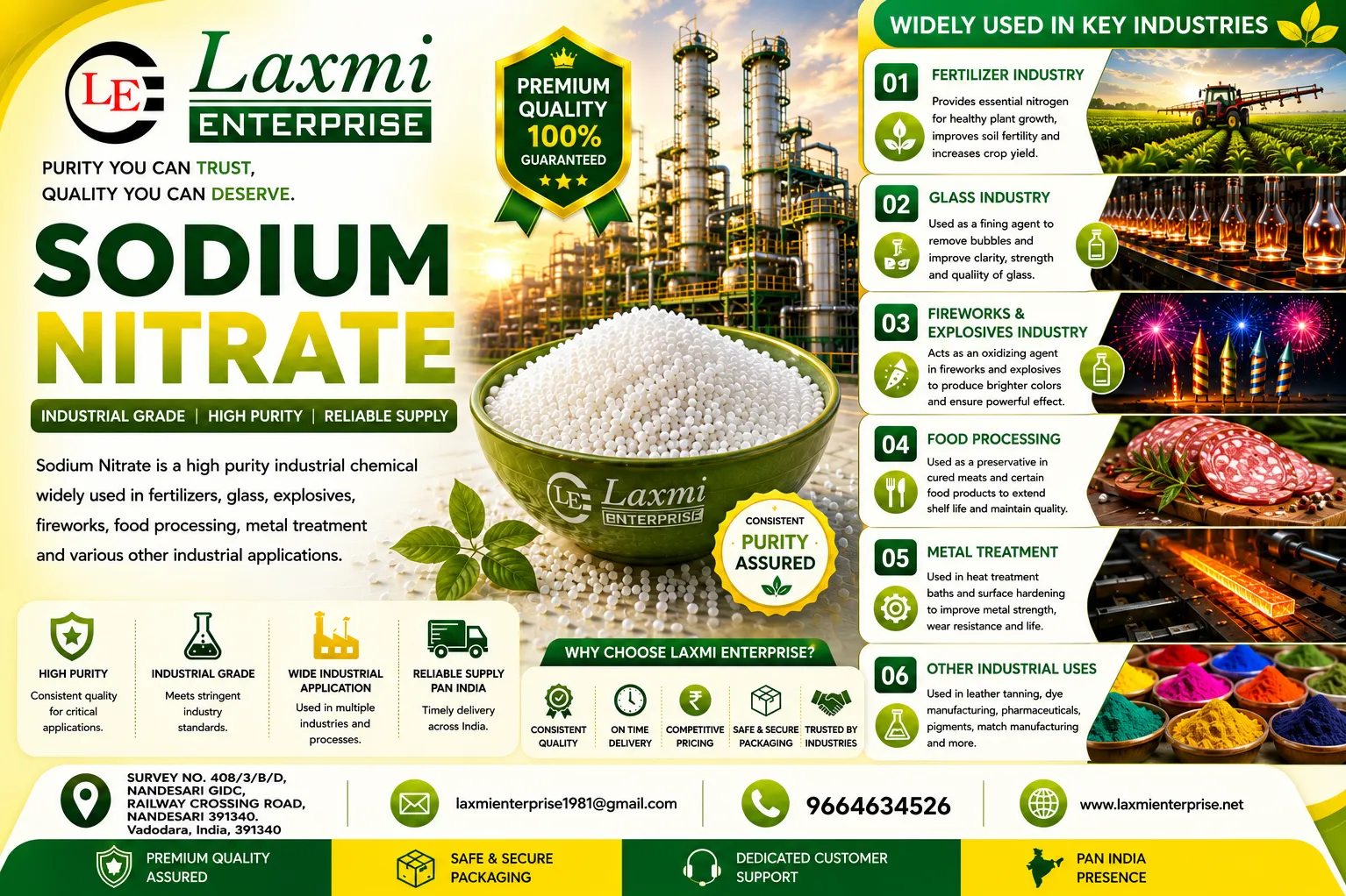 Industrial Applications of Sodium Nitrate: A Comprehensive Technical Guide for Glass Manufacturing
