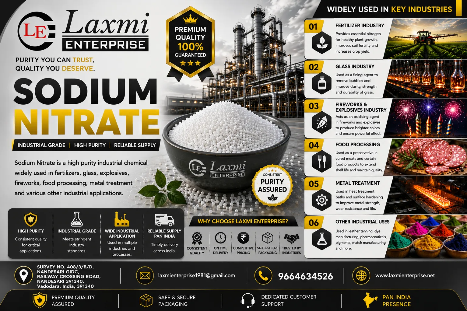 Sodium Nitrate in Glass Manufacturing: Functions, Glass Refining Mechanism, Redox Control, Furnace