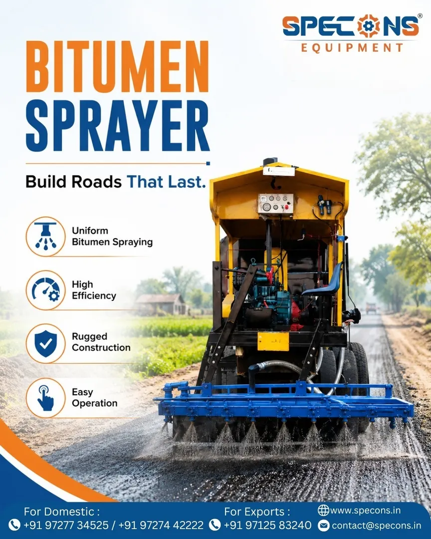 Bitumen Sprayer in Ahmedabad | Specons Equipment