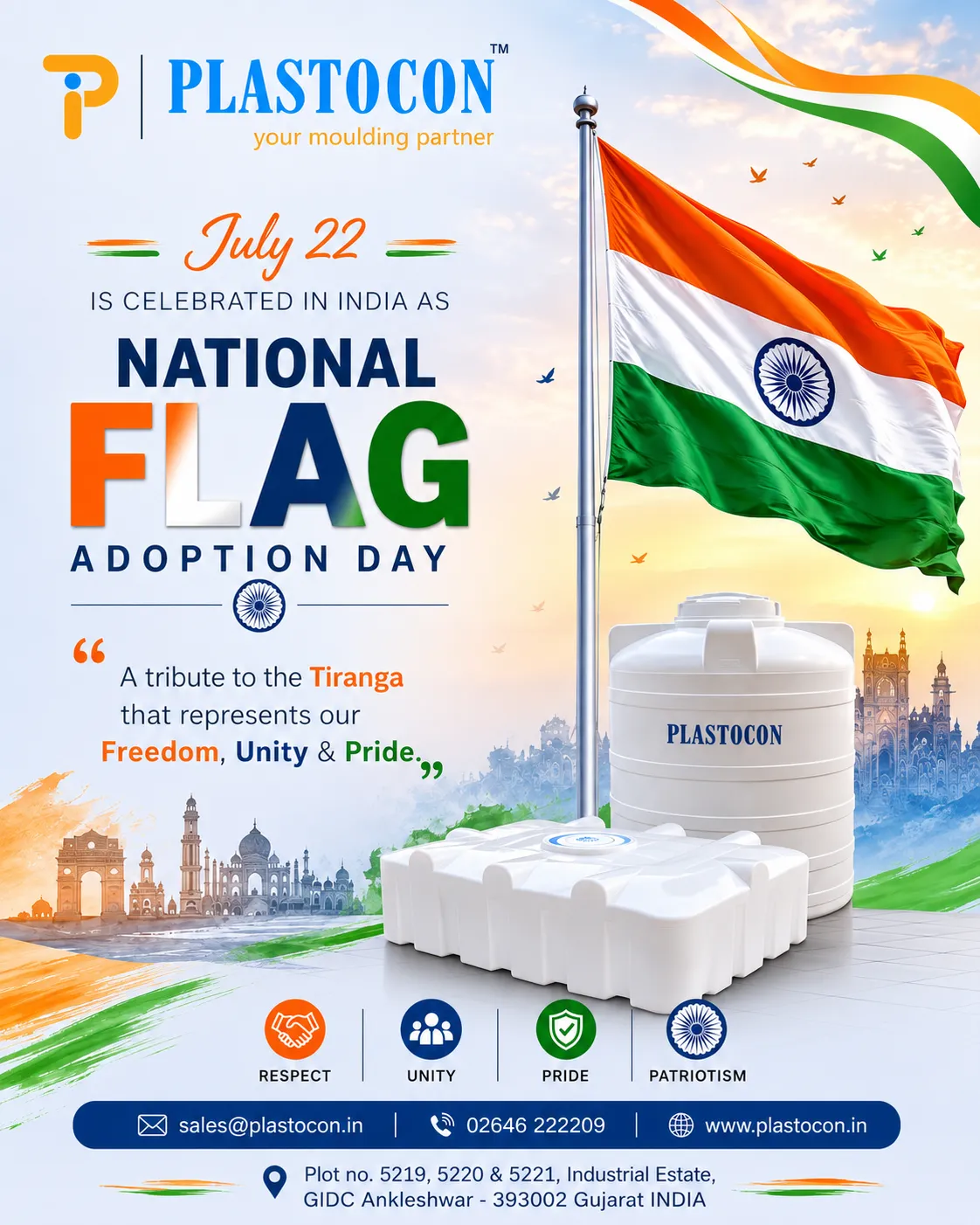 Happy National Flag Adoption Day