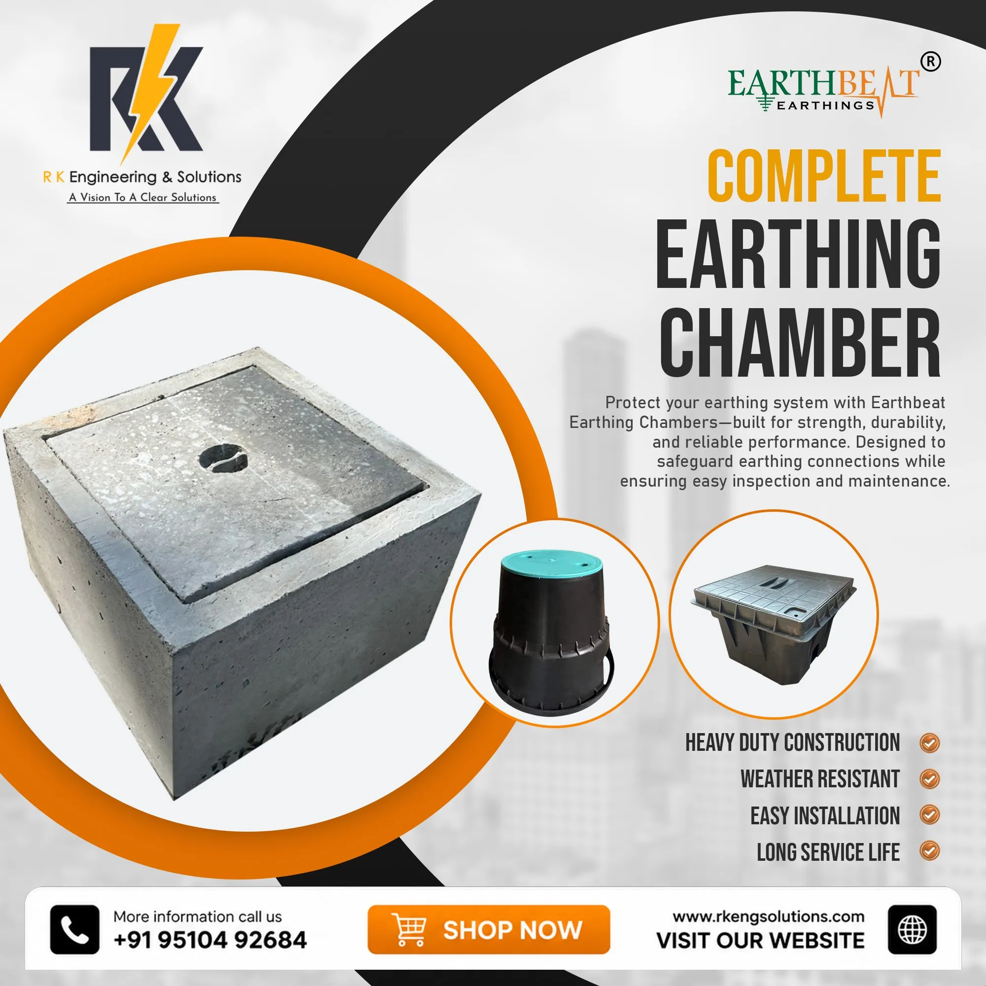 Complete Earthing Chamber Manufacturer in Ahmedabad | R K Engineering