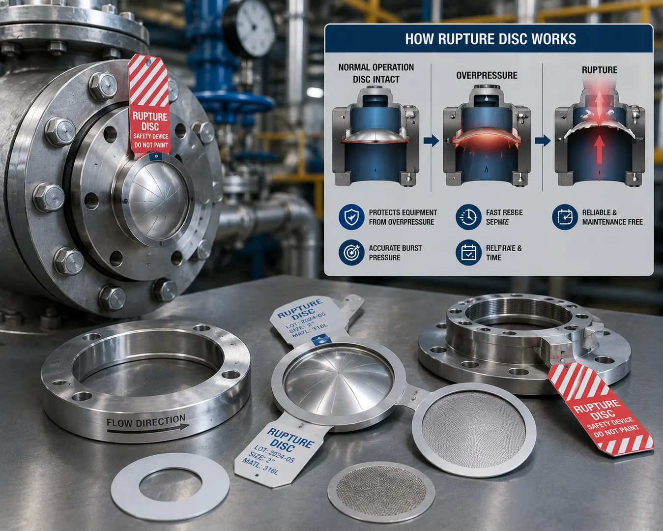 Choosing the Right Industrial Rupture Disc Manufacturer for Reliable Process Safety