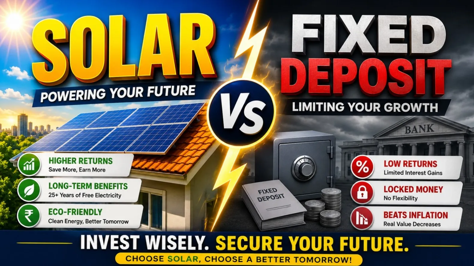 Solar vs Fixed Deposit: Where Should Your Money Really Go?