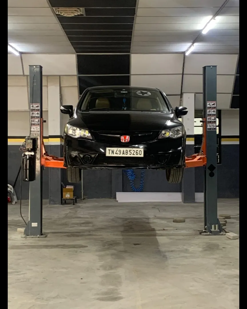 Hydraulic Car Lift Installed GMS Engineering Coimbatore