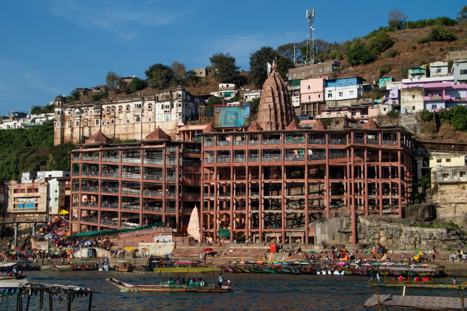 Tourist places in Madhya Pradesh
Omkareshwar
Omkareshwar Tourism
Stradling the confluence of the ...