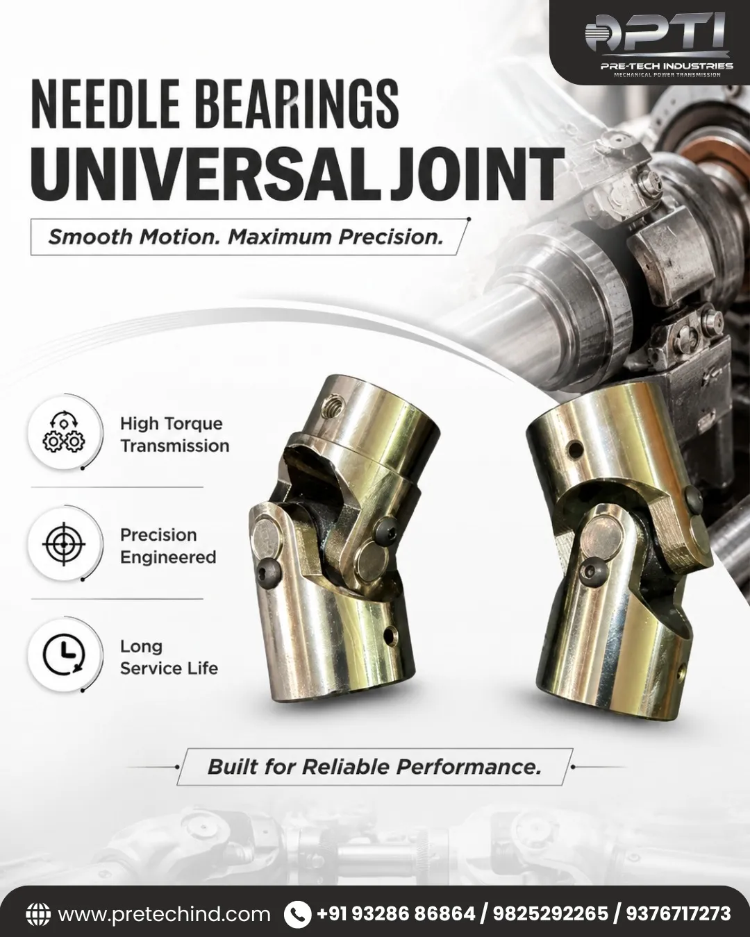 Needle Bearings Universal Joint Manufacturer in Ahmedabad | Pre-Tech Industries