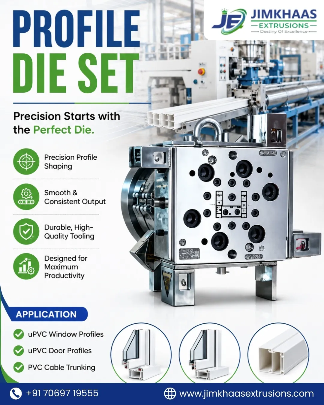 Profile Die Set Manufacturer in Ahmedabad | Jimkhaas Extrusions
