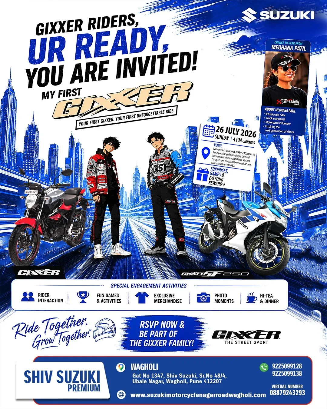 Looking for a reliable Suzuki showroom in Wagholi, Pune? Visit Shiv Suzuki Wagholi, your authorized ...