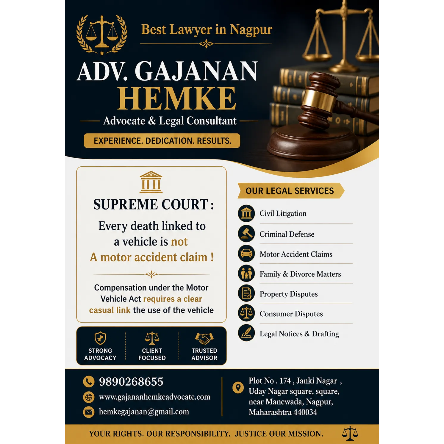Best Lawyer in Nagpur – Adv. Gajanan Hemke