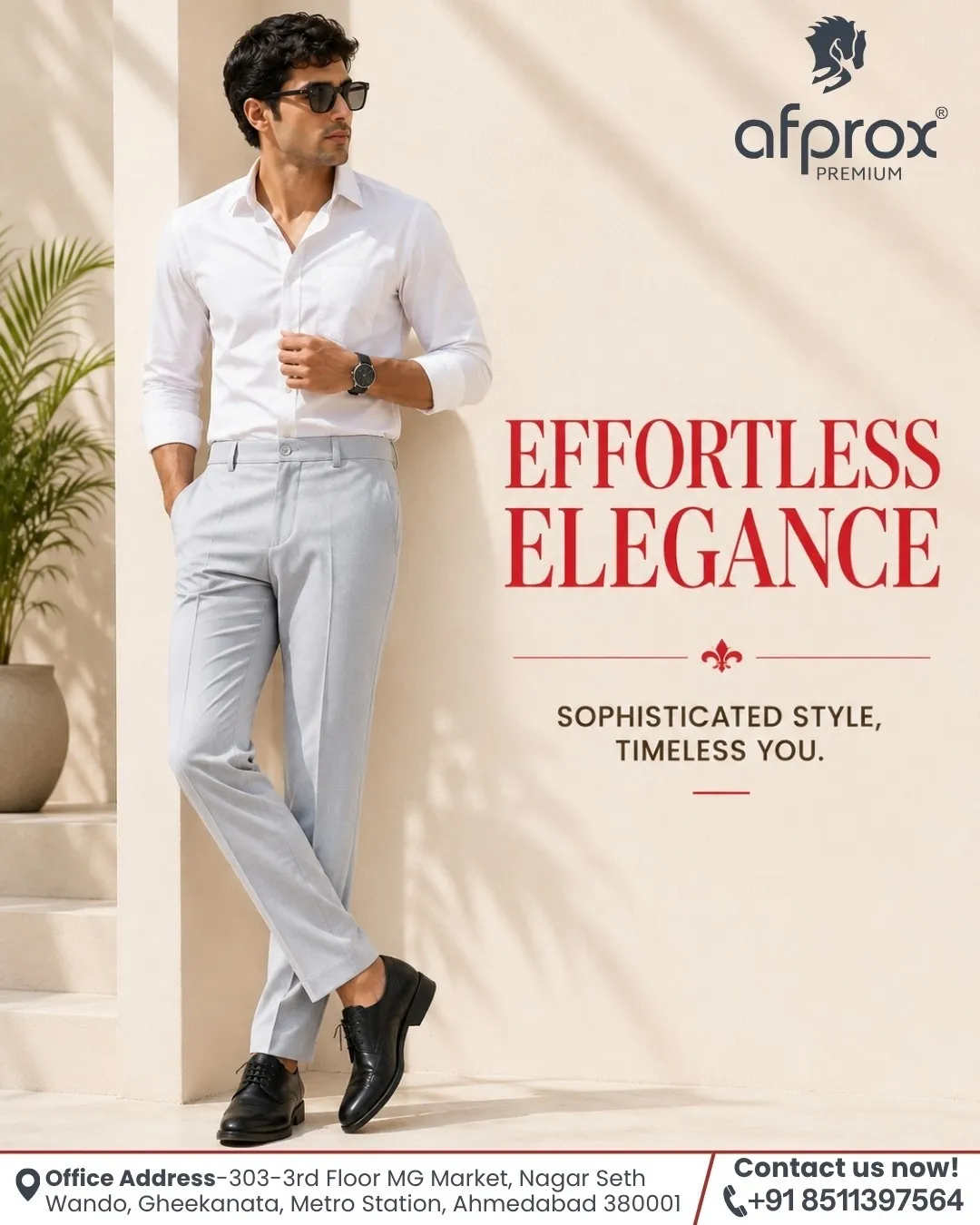 Premium Formal Pants for Men in Ahmedabad | Rate Plus & Afprox Premium