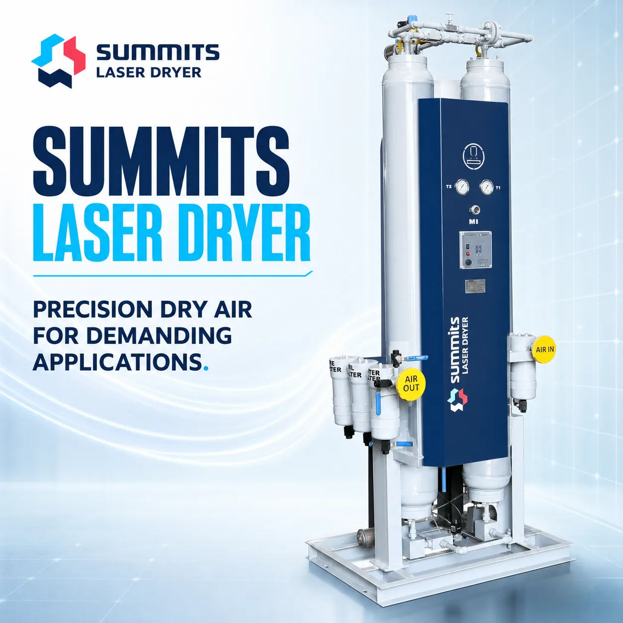 Summits Laser Dryer for Precision Dry Air in Laser Applications