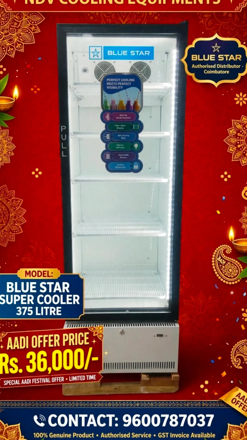 Ndv Cooling Equipments | Blue Star Authorised Commercial Visi Cooler Dealers In Coimbatore