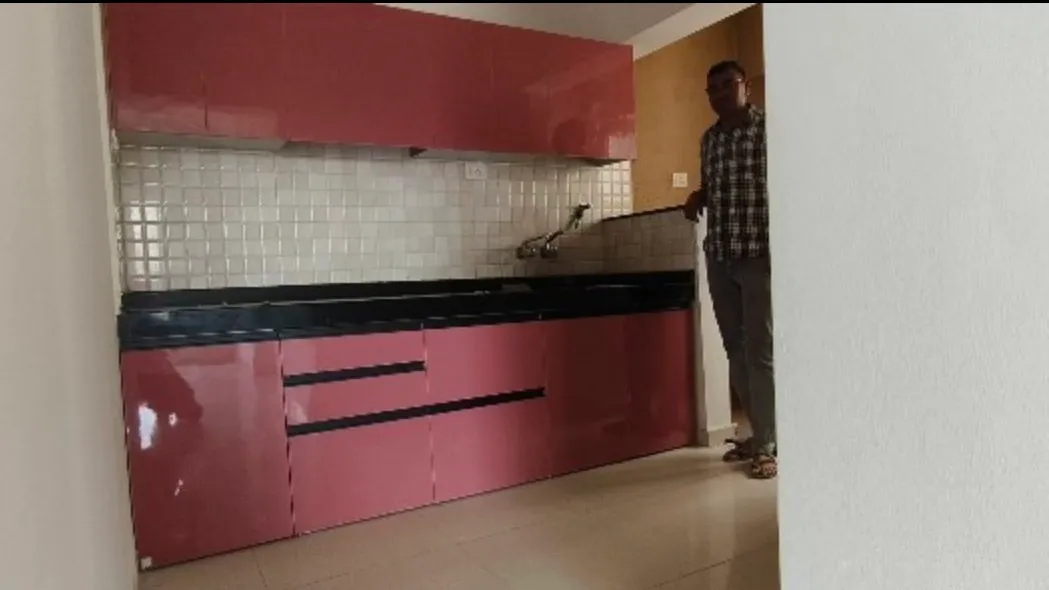 New Pink Glossy Kitchen in Tathawade