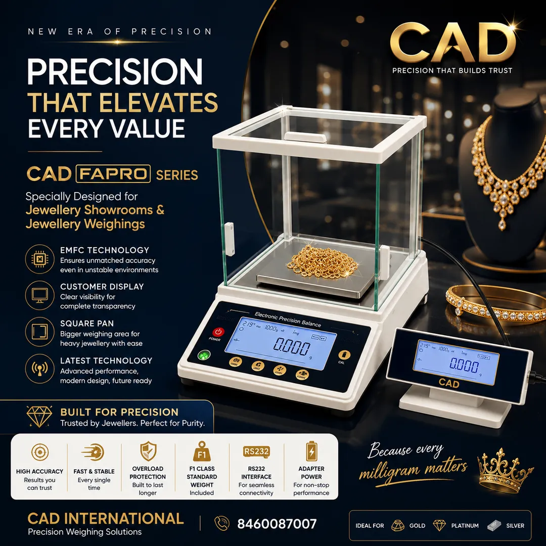 Jewellery weighing machine