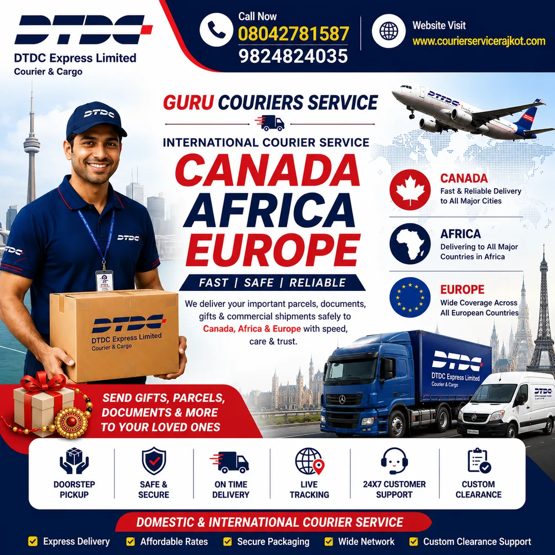 International Courier Service in Rajkot