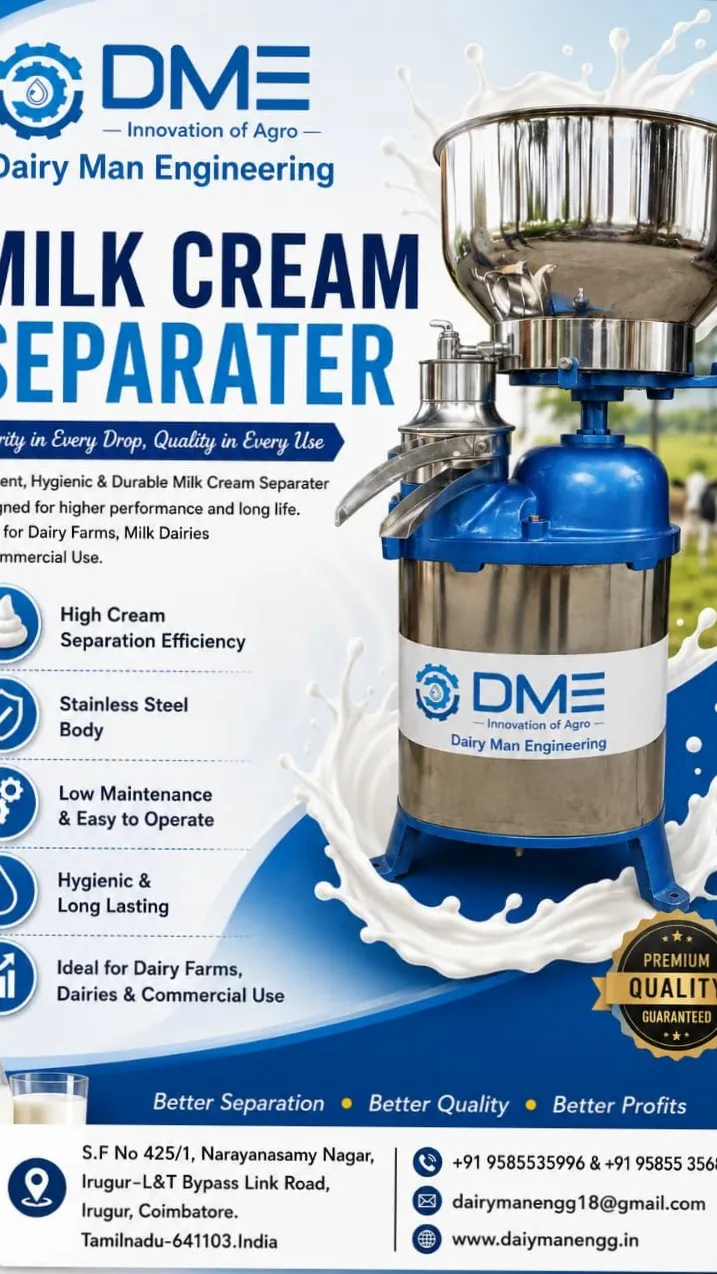 Dairy equipment manufacturer in Coimbatore