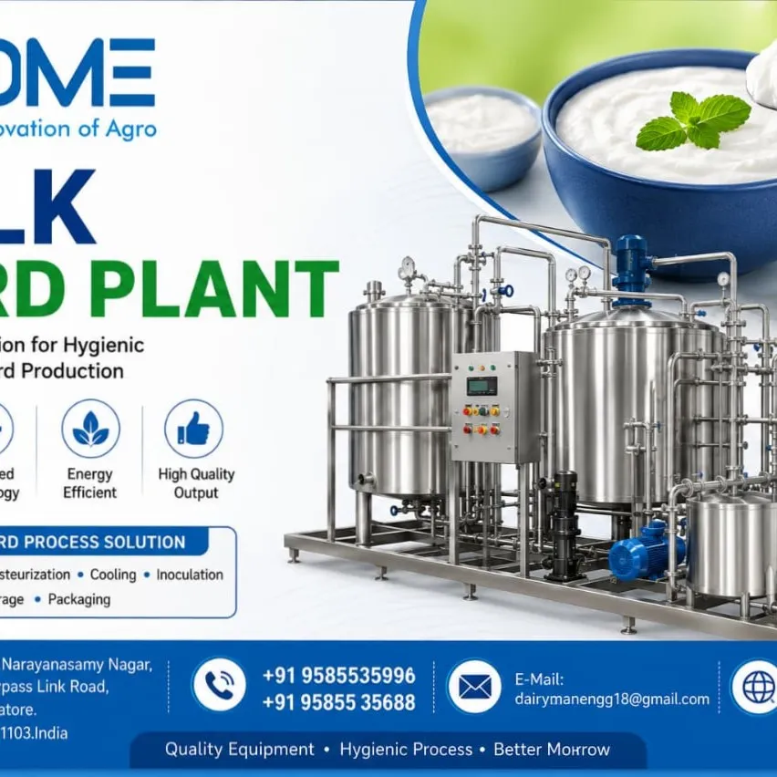 Dairy equipment manufacturer in Coimbatore
