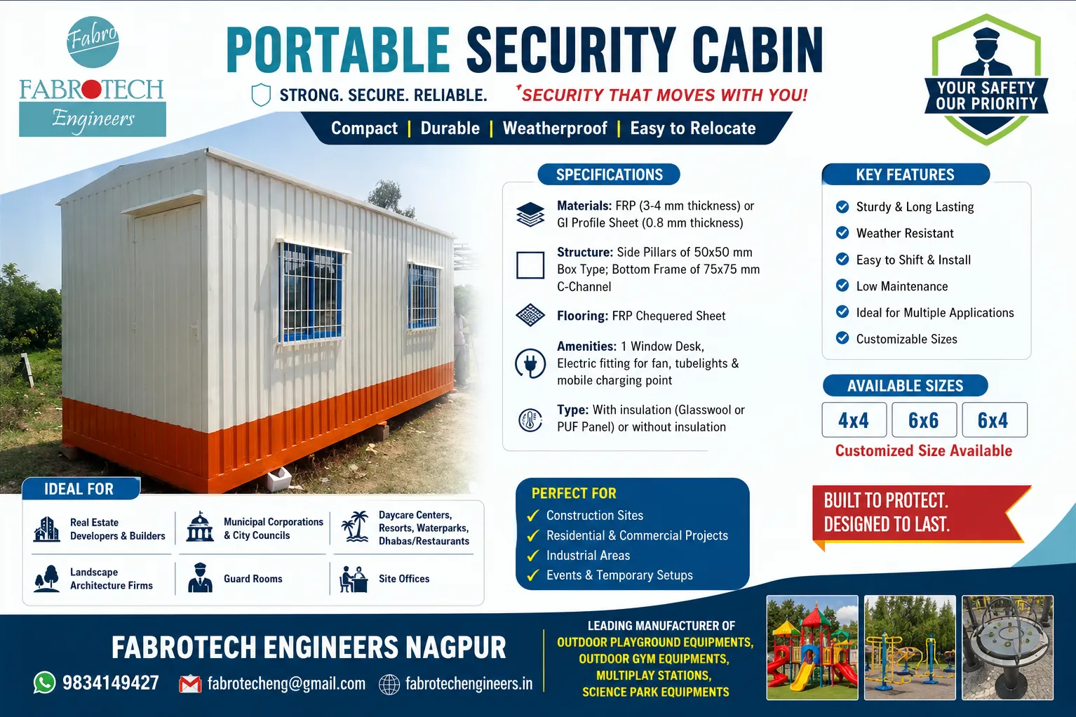 Upgrade Your Site Security & Workspace with Premium Portable Cabins