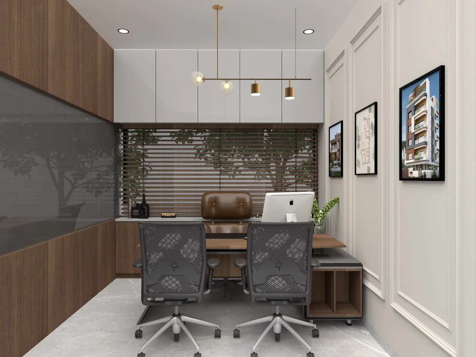 Create a Professional & Elegant Boss Cabin with Meraki Interiors