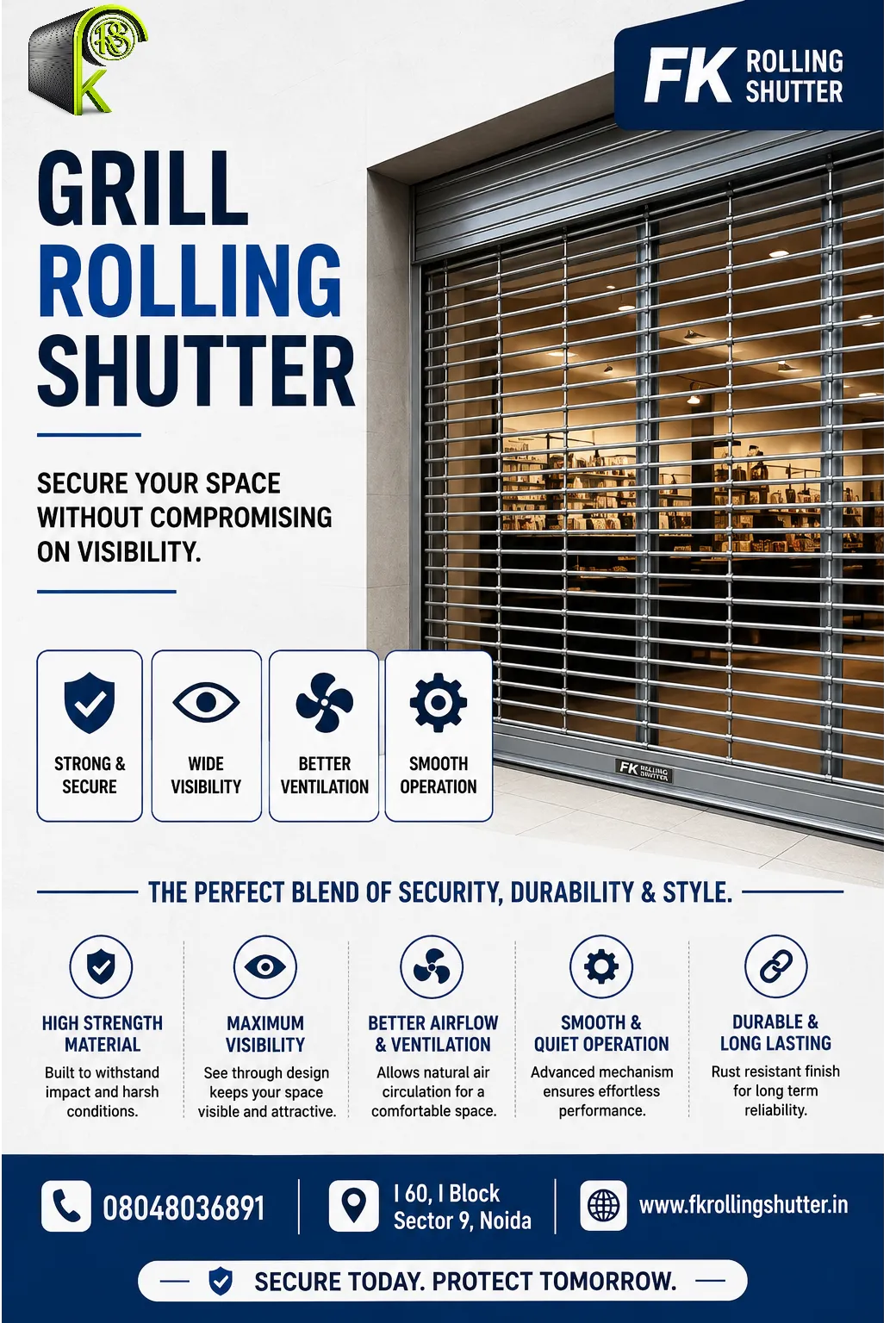 Grill Rolling Shutter