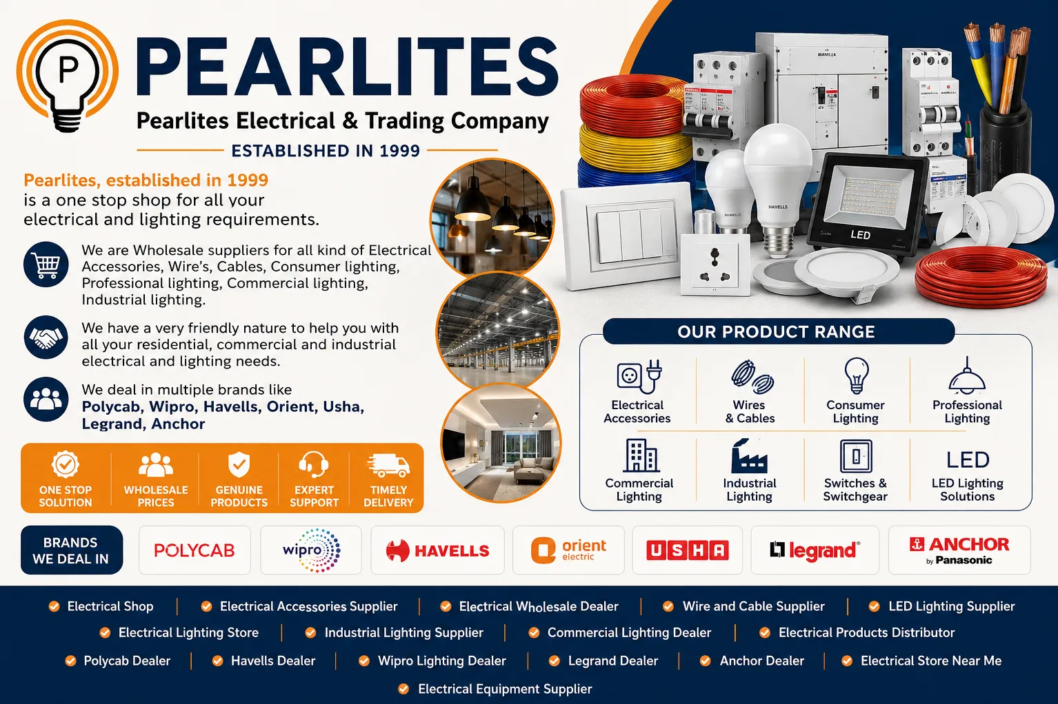 # Best Electrical and Electronic Supplier in Pune – Pearlites Electrical & Trading Company