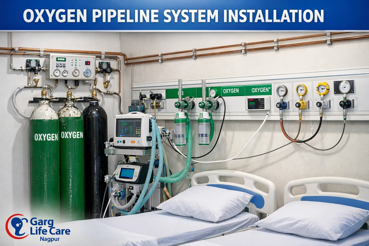 # Medical Oxygen Pipeline System Supplier & Installation in Nagpur | Garg Life Care
