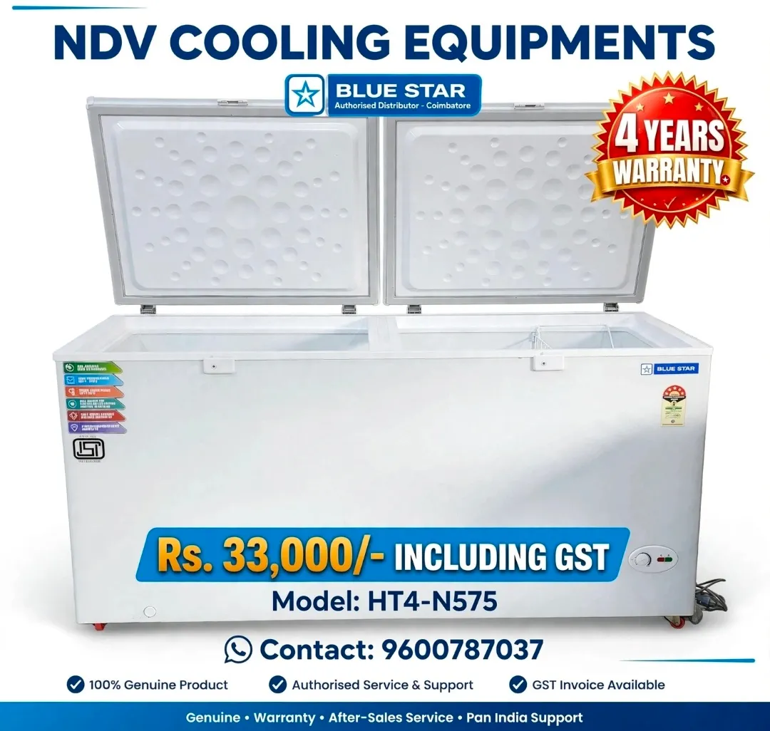 Blue Star Authorised Commercial Deep Freezer Sales And Service Dealers In Coimbatore