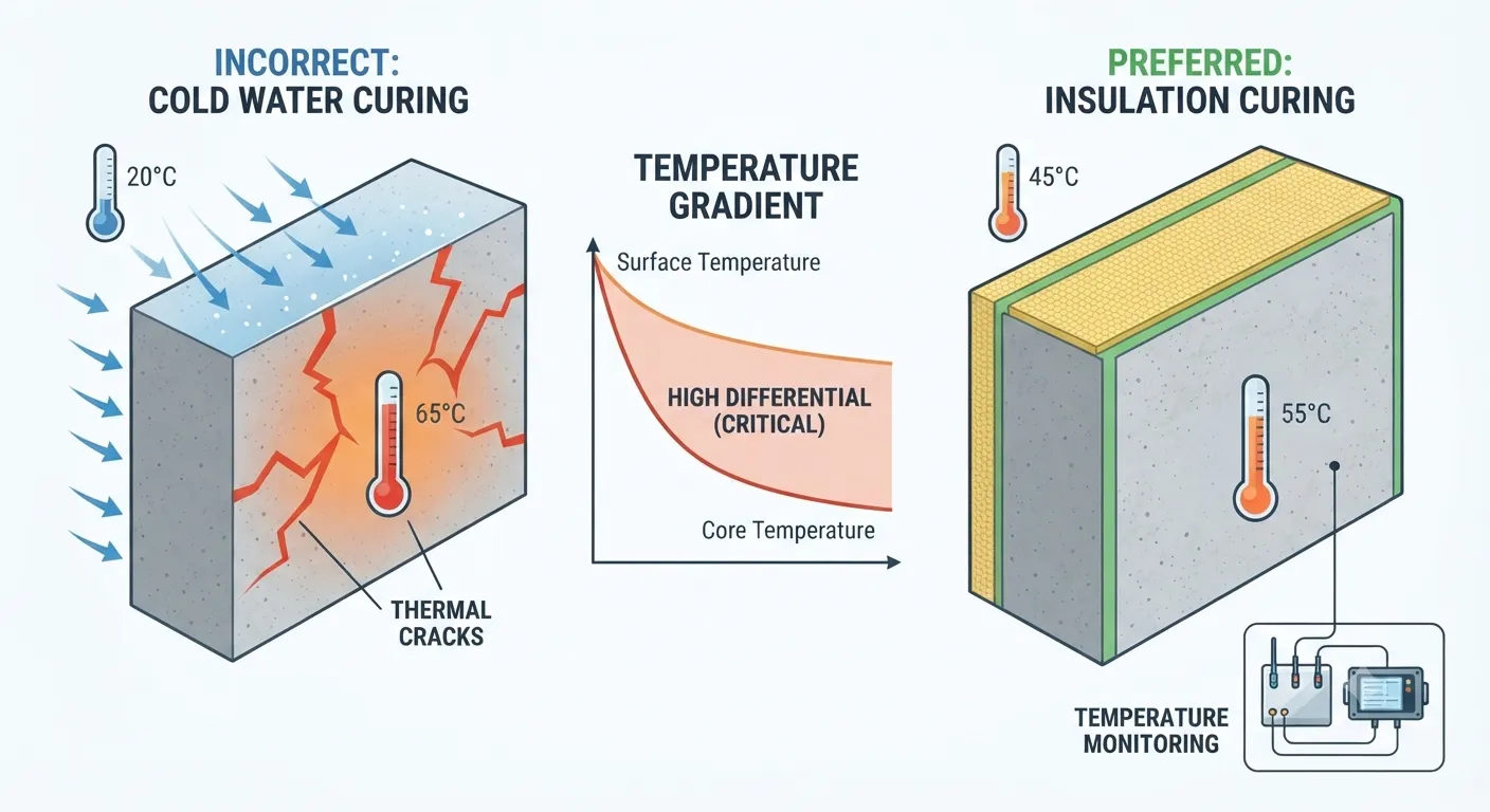 Why Water Curing Should Be Avoided in Mass Concrete