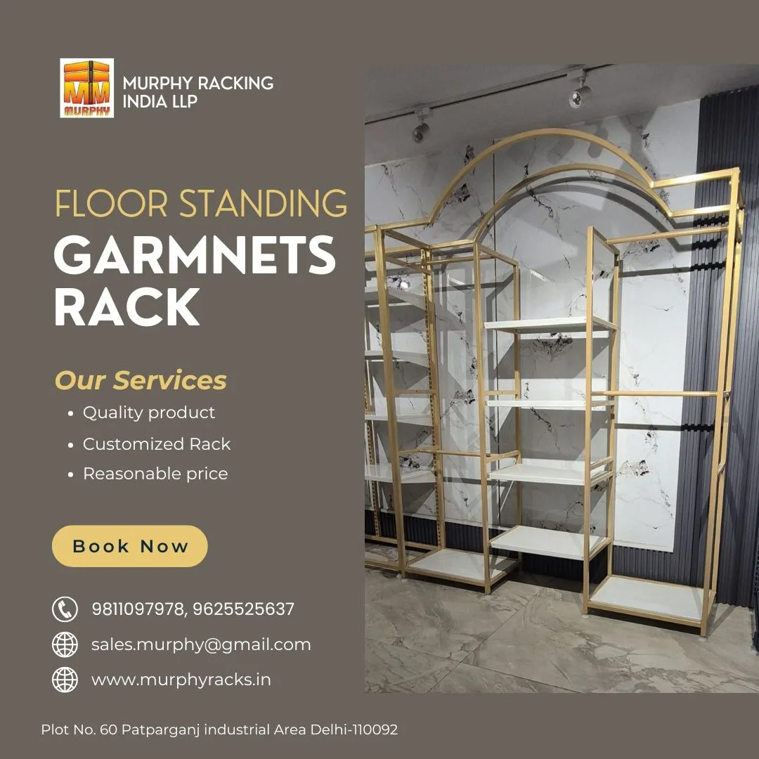 FLOOR STANDING GARMENT RACK