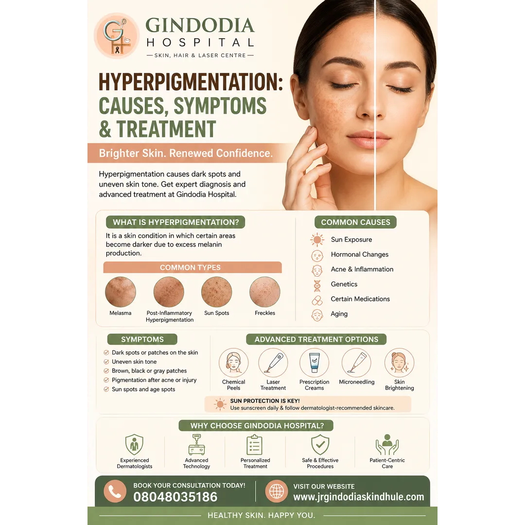 Hyperpigmentation: Causes, Symptoms & Treatment | Gindodia Hospital