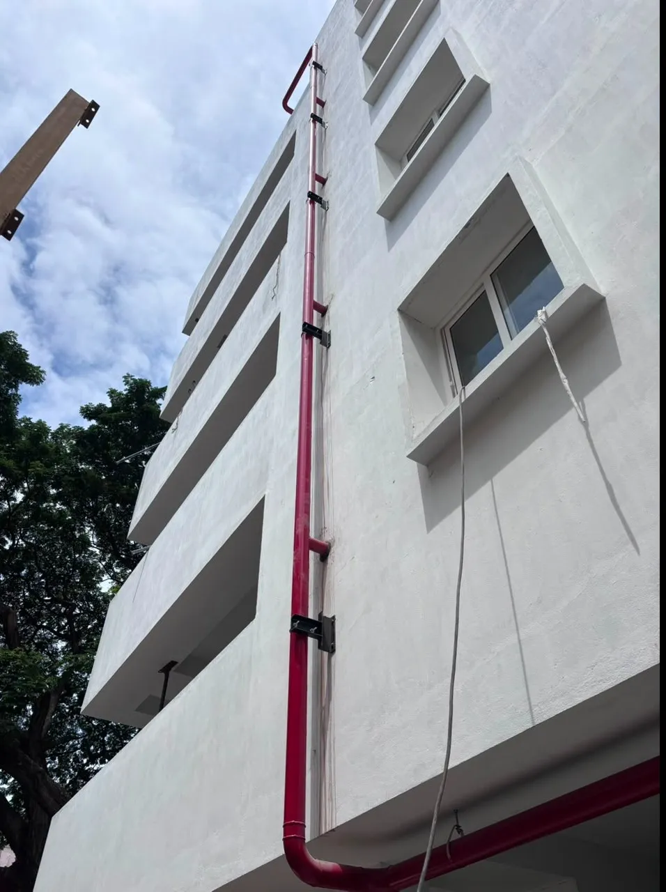 Site work update - Vertical Fire Hydrant riser line installed