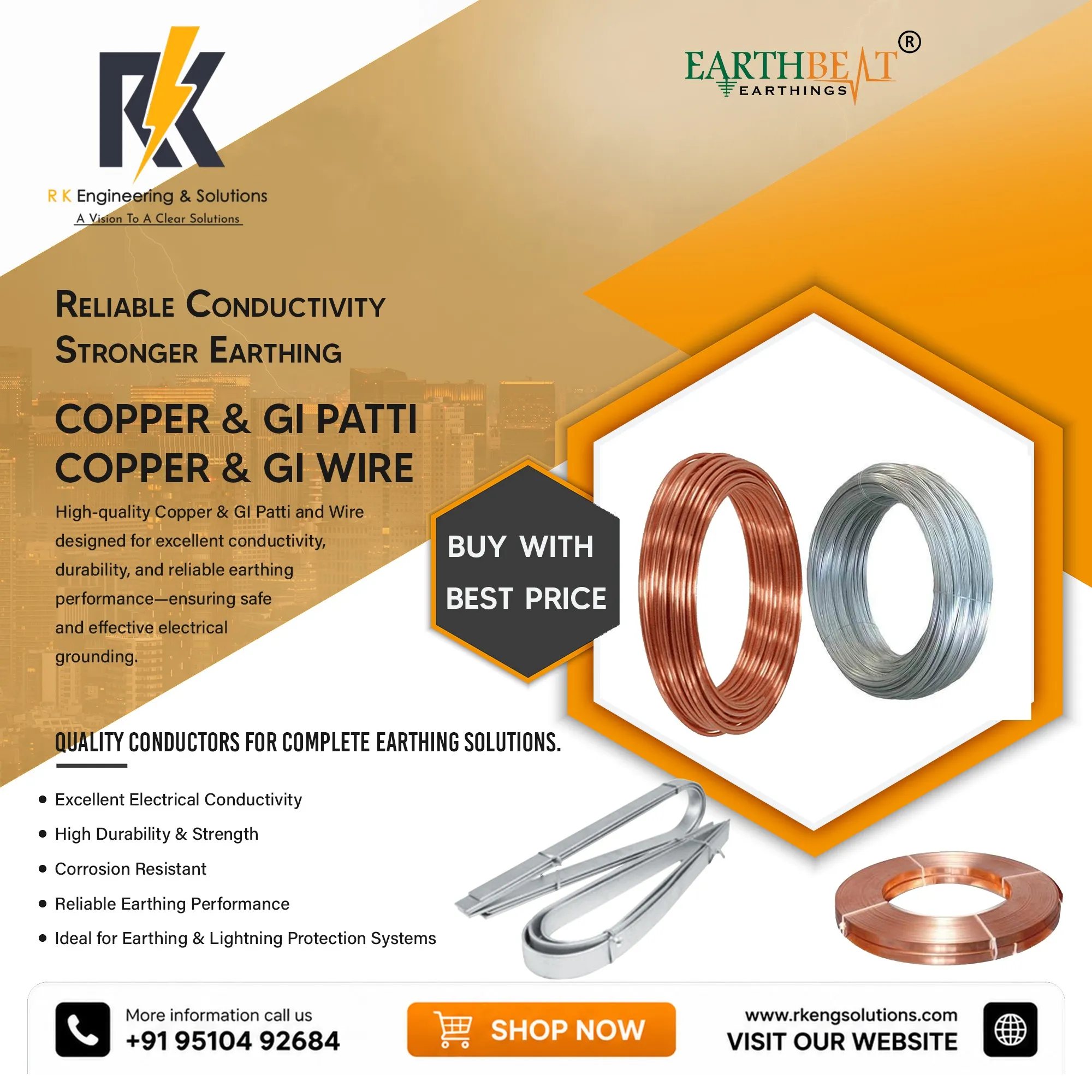 Copper & GI Patti Manufacturer in Ahmedabad | R K Engineering & Solutions