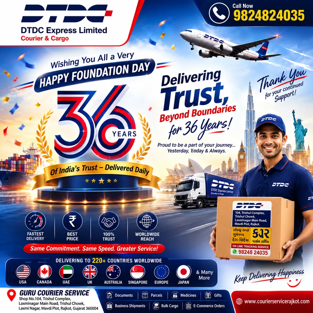 Celebrating 36 Years of Trust, Speed & Reliable Delivery