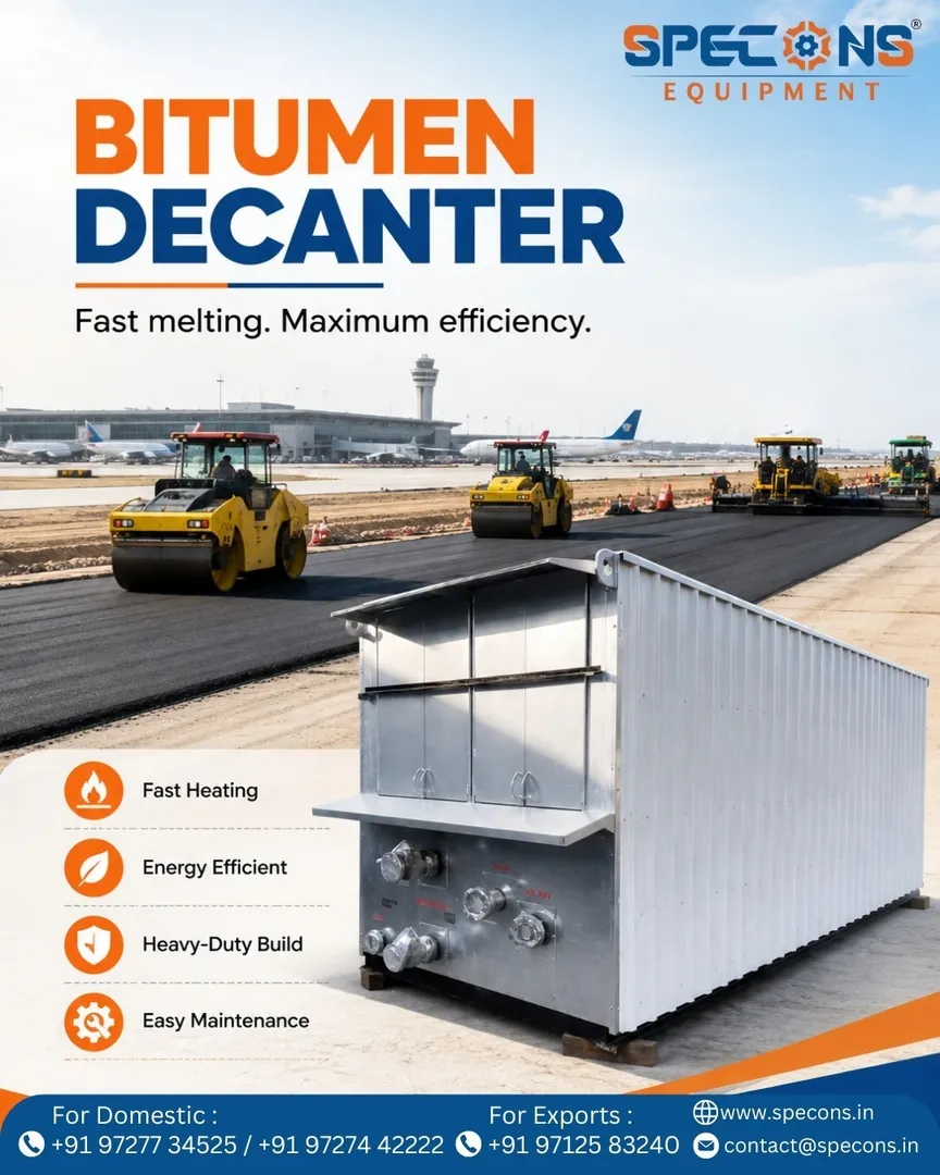 Bitumen Decanter Manufacturer in Ahmedabad | Specons Equipment