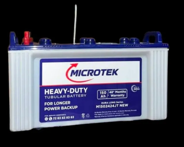 Microtek Dura Long M1502424JT New 150Ah Heavy Duty Jumbo Tubular Inverter Battery