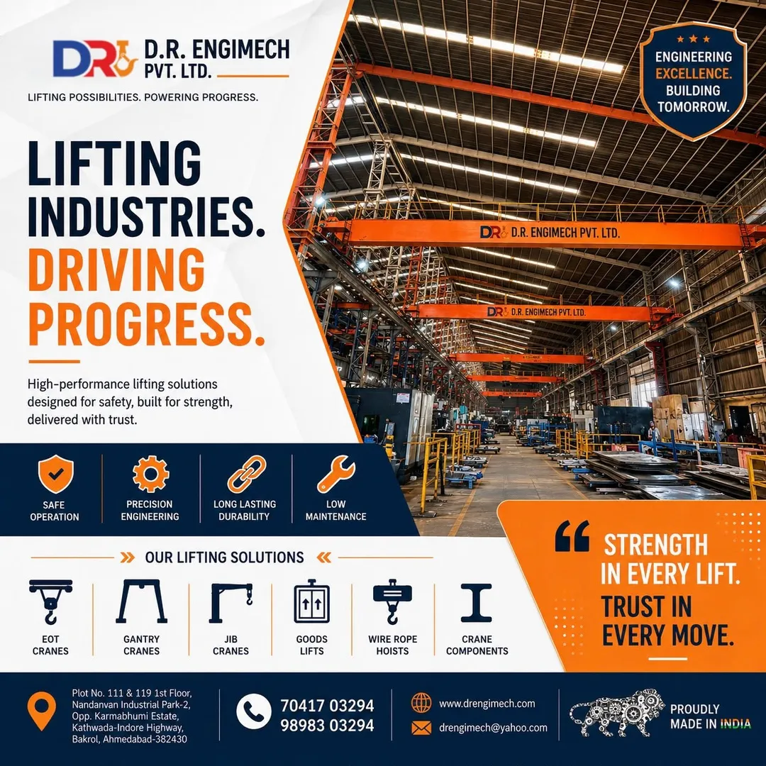 D.R. ENGIMECH PVT. LTD. – Smarter Lifting Solutions for Modern Industries