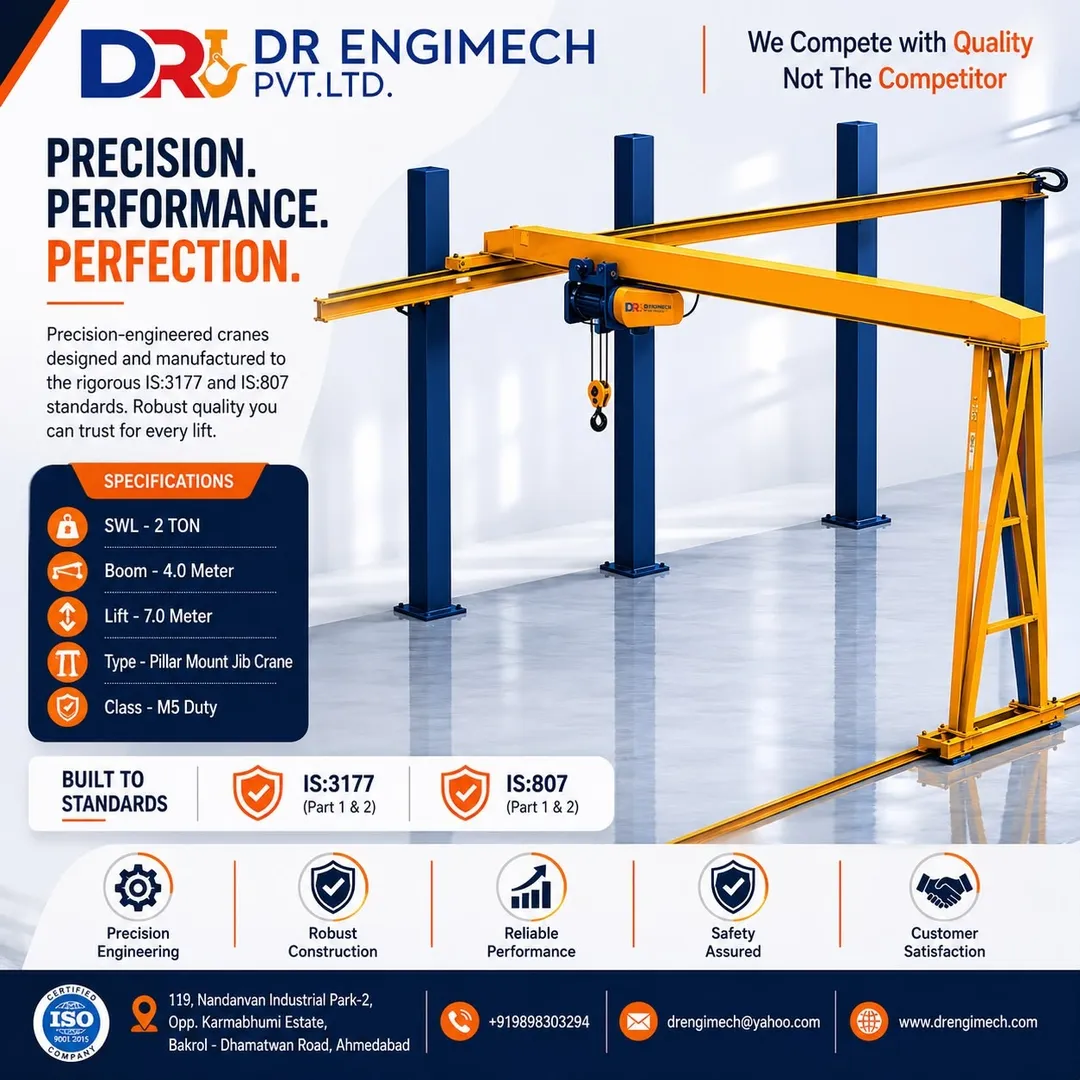 ποΈ Successfully Installed β 10 Ton Single Girder Semi Gantry Crane at BOL GIDC, Sanand