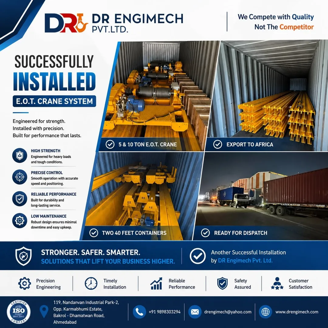 π Successfully Supplied & Installed EOT Cranes in South Africa