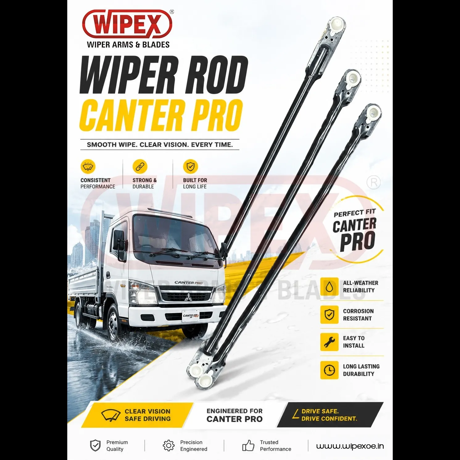 Automobile Wiper Rod Manufacturer in Delhi | Wipex Industries