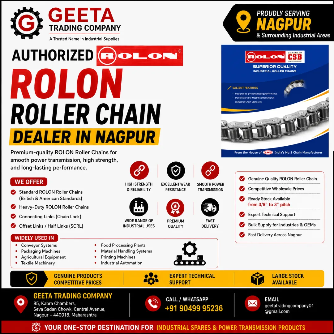 BEST INDUSTRIAL ROLON ROLLER CHAIN DEALER IN NAGPUR | GEETA TRADING COMPANY