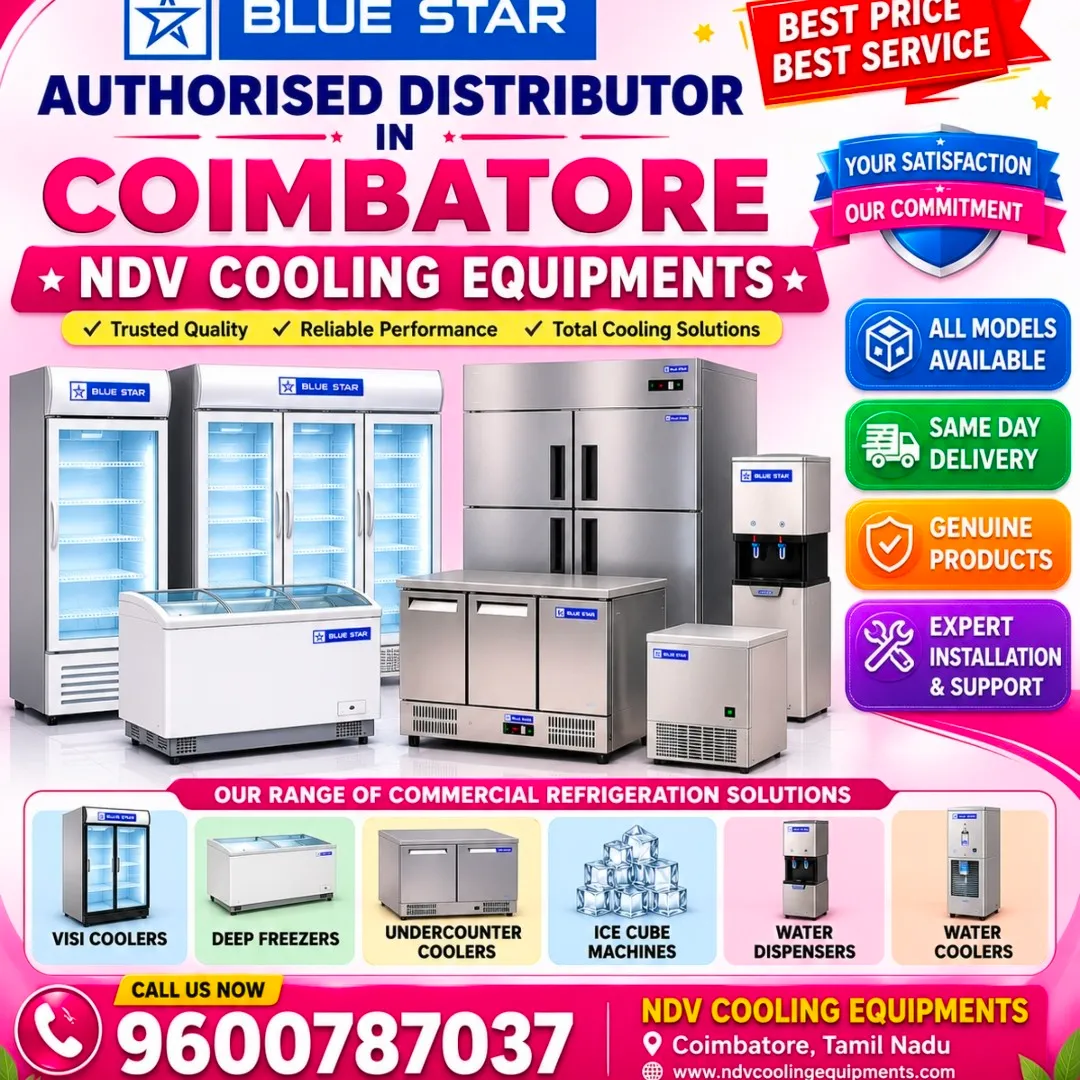 Ndv Cooling Equipments | Voltas Authorised Commercial Deep Freezer Dealers In Coimbatore
