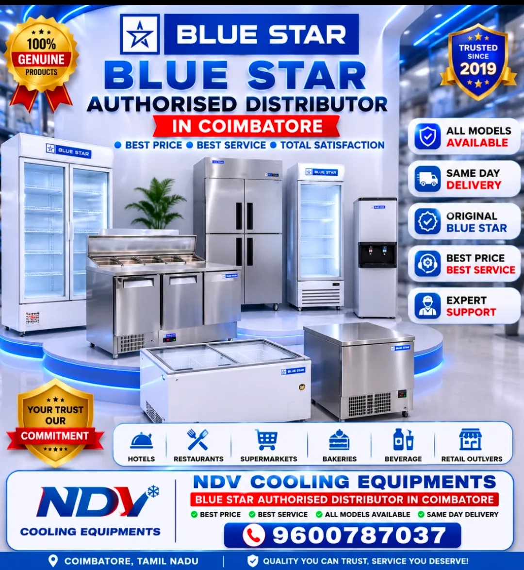Ndv Cooling Equipments | Voltas Authorised Commercial Deep Freezer Dealers In Coimbatore