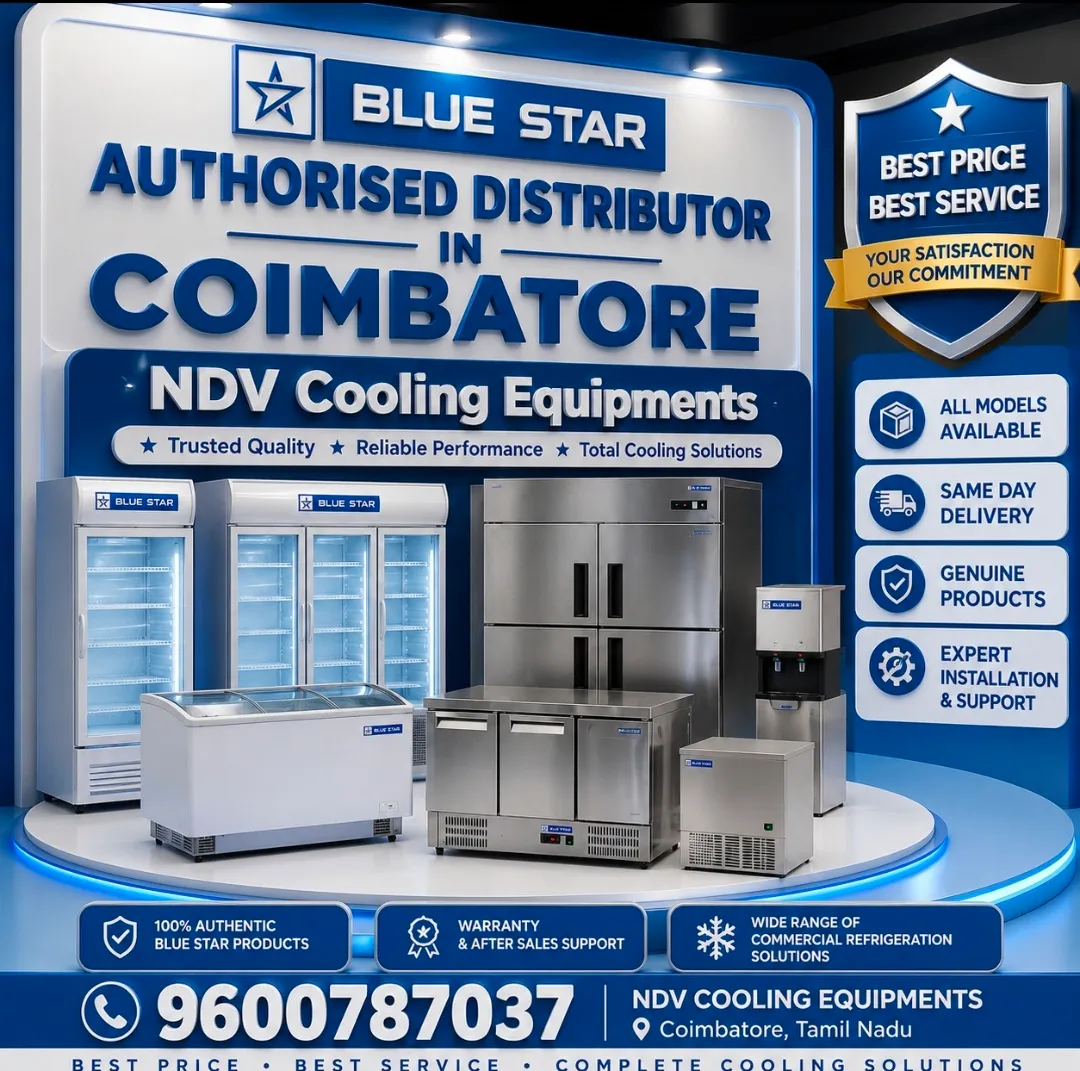 Ndv Cooling Equipments | Voltas Authorised Commercial Deep Freezer Dealers In Coimbatore