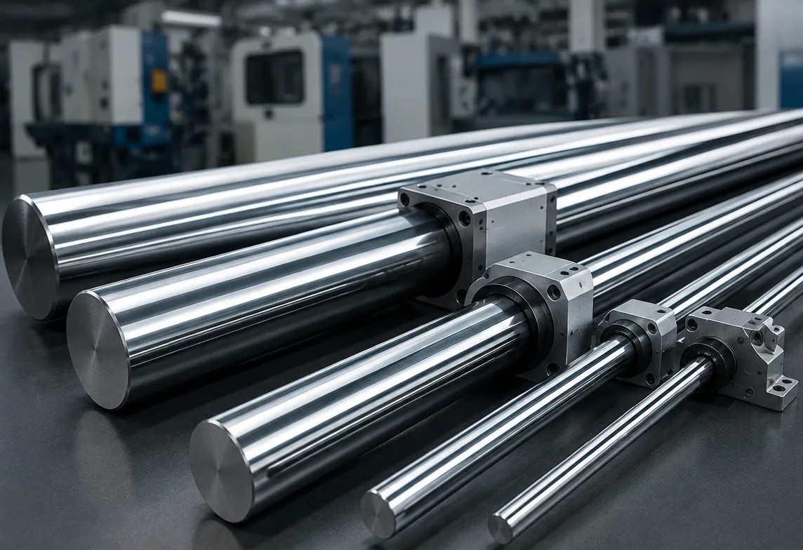 Heavy Duty Hard Chrome Linear Shafts Built for Reliable Industrial Performance