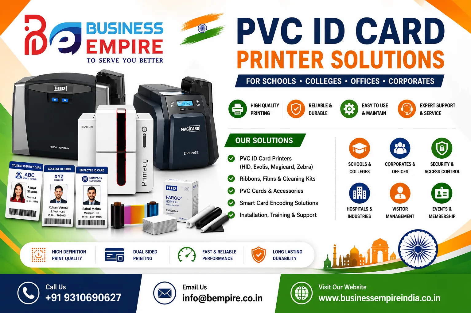 PVC ID Card Printer for Student ID Cards Student ID Card Printer School ID Card Printer College ID C
