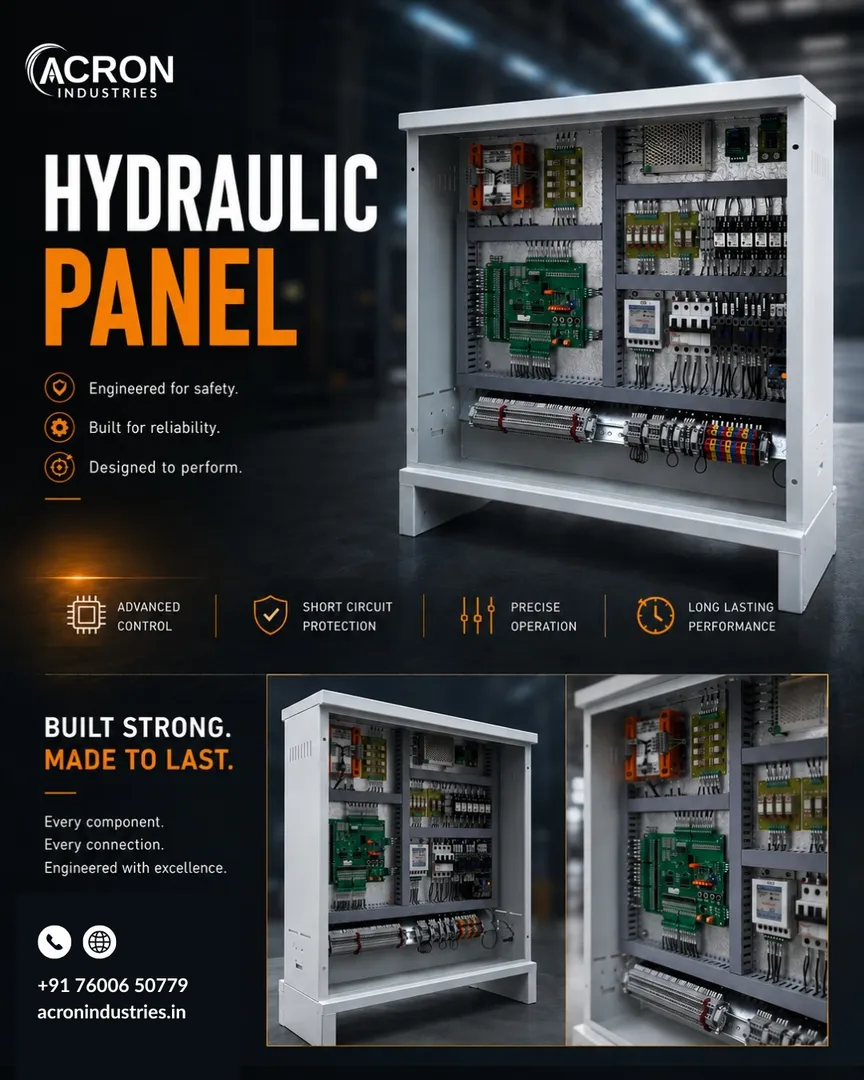 Power starts with precision.
Our Hydraulic Panels are engineered for smooth operation, dependable pe...