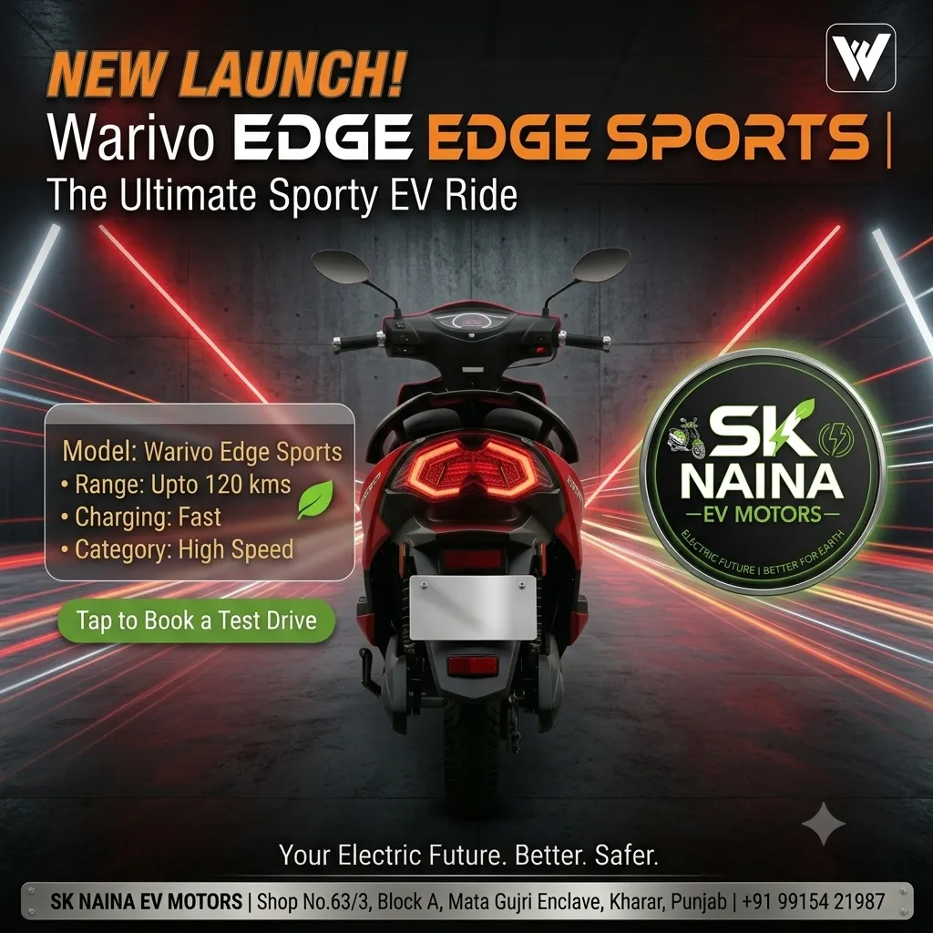 Launching Warivo Edge Sports EV | SK Naina EV Motors Kharar