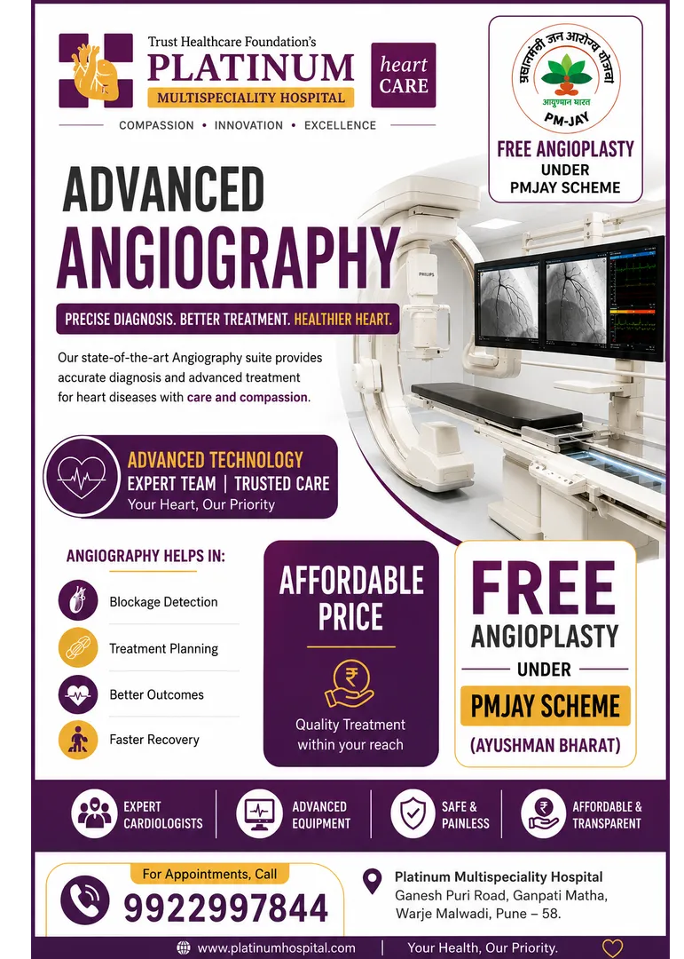 Best Angiography Hospital in Swargate Coronary angiography is an advanced diagnostic procedure used....