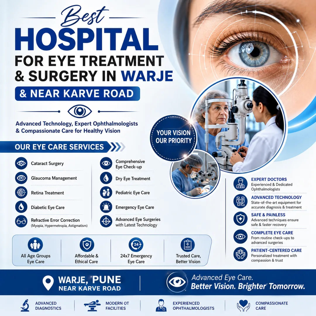 Best Hospital for Eye Treatment and Surgery in Warje & Near Karve Road